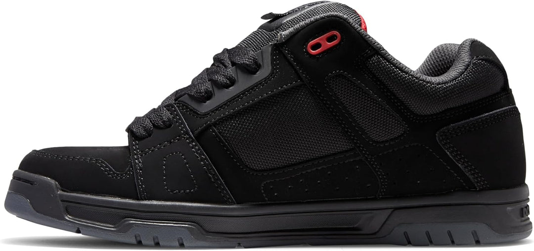 DC Shoes COURT GRAFFIK SHOE D0300529 Herren Sneaker 38 EU Black Grey Red, 38 EU Black Grey Red