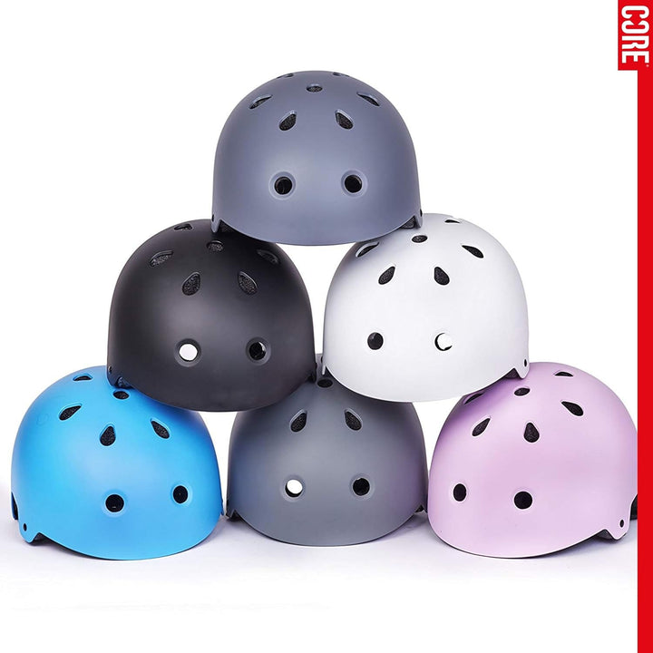 Core Protection Basic Skate/BMX/Bike/Scooter-Helm S/M 55-58cm Action Sports: schwarz, S/M 55-58cm Ac