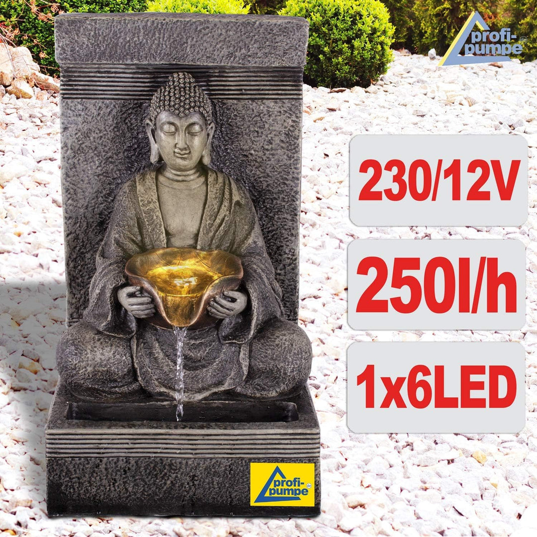 Gartenbrunnen Zen Brunnen Zierbrunnen Zimmerbrunnen Springbrunnen Brunnen 230V Wasserfall Wasserspie