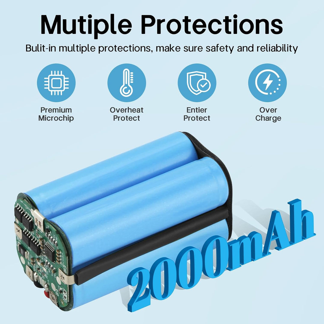 K KYUER Rechargeable Saugroboter Ersatzakku Kompatibel mit OKP Life K2 Le-fant M213 M213S M210 Pro M