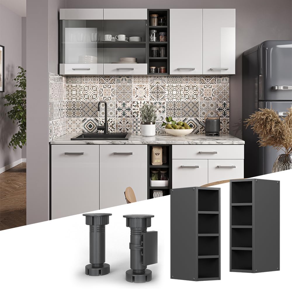 Vicco Hängeschrank R-Line, Anthrazit/Anthrazit, 20 cm Anthrazit Regalhängeschrank 20 cm, Anthrazit R