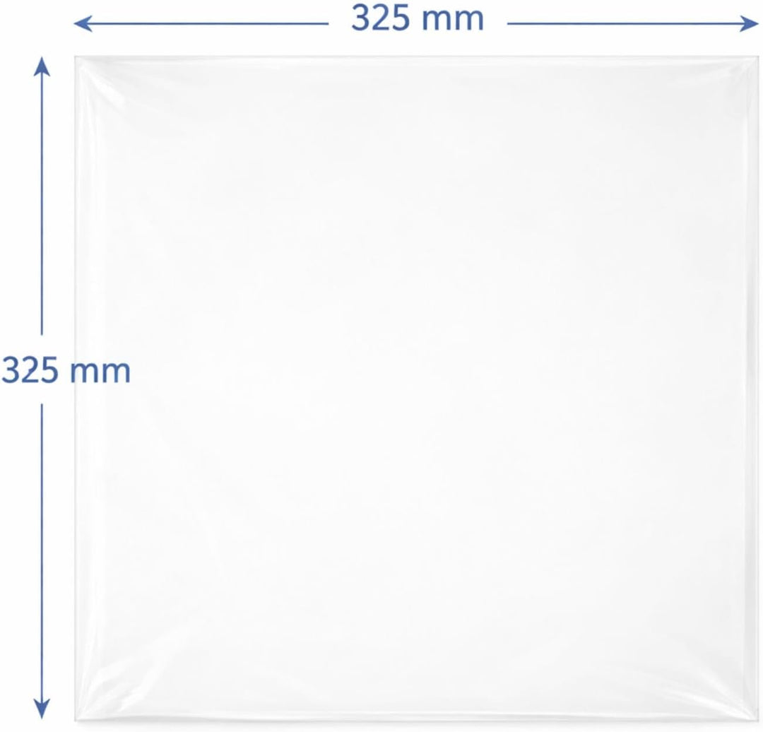 Mari-Medienverpackungen LP Hüllen 12" glasklar Schutz für Vinyl Langspielplatten (100 St.) 325 x 325
