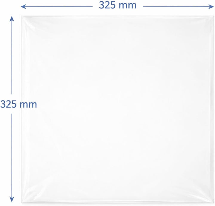 Mari-Medienverpackungen LP Hüllen 12" glasklar Schutz für Vinyl Langspielplatten (100 St.) 325 x 325