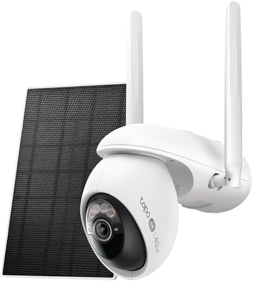 Tapo C665G KIT 4K 4G LTE Überwachungskamera mit SIM Kartenslot | Solar 360° Kamera mit 10000mAh Akku