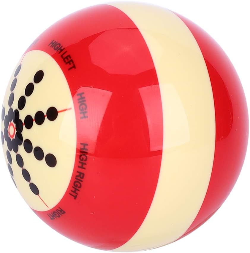 Ejoyous Cue Bälle Billard, Tragbarer Billardkugel mit Standardlinien und Punkten Training Assistent