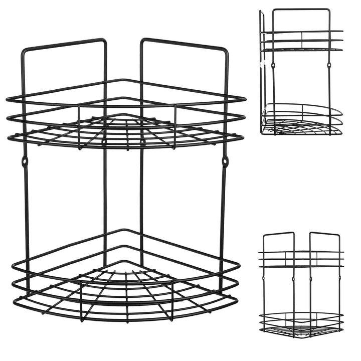 KADAX Duschablage Ecke, Badezimmer Organizer, Eckregal, Badregal, Duschregal, Duschgel und Shampoo H
