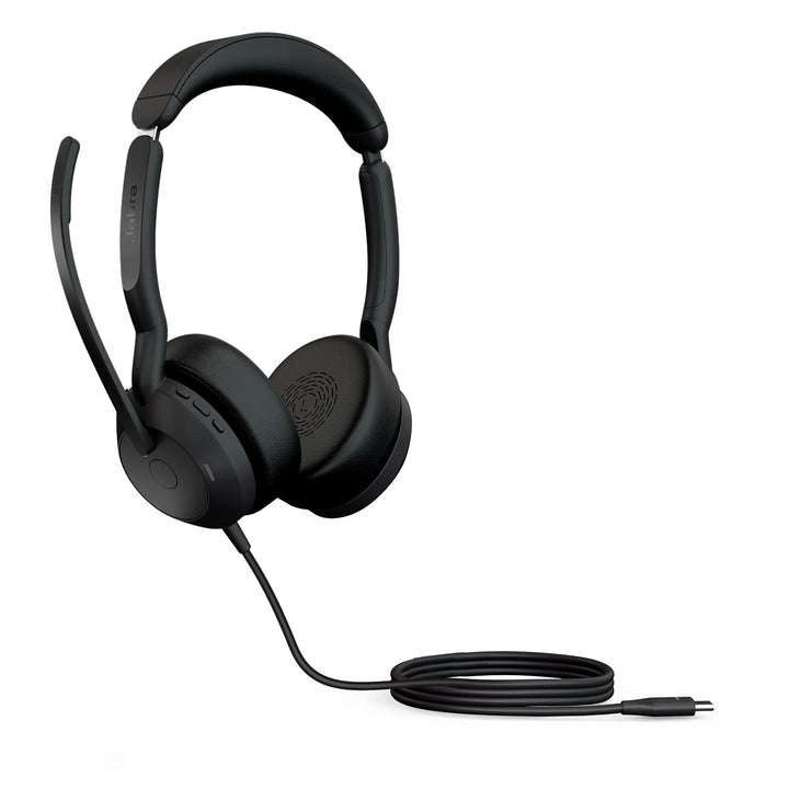 Jabra Evolve2 50 - Kabelgebundenes Stereo-Headset mit Jabra Air Comfort - Mikrofone mit aktiver Gerä