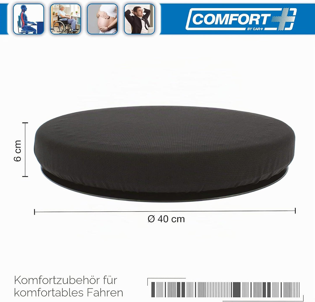 Sumex RK19009 Rundes Sitzkissen, viskoelastisch, mit Gel und Memory-Schaum, für Auto, Büro und alle