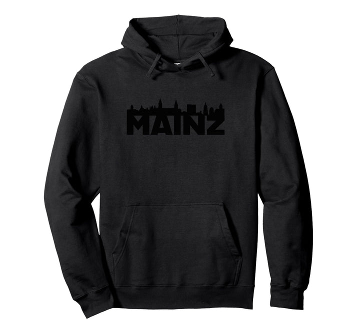 Mainz Germany City Skyline Silhouette Umrissskizze Pullover Hoodie