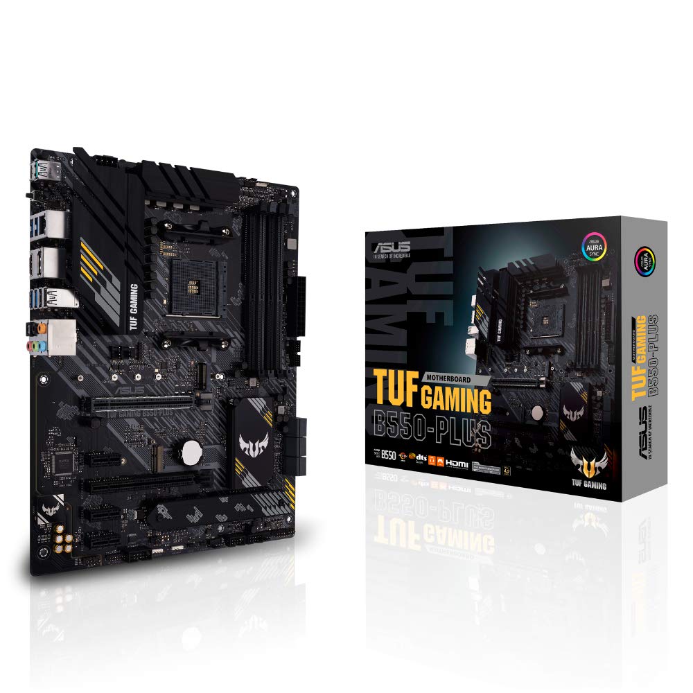 Asus TUF GAMING B550-PLUS Mainboard Sockel (PC) AMD AM4 Formfaktor (Details) ATX Mainboard-Chipsatz