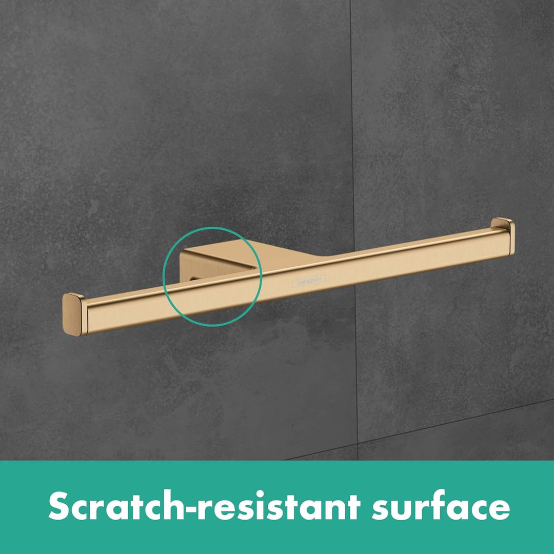 hansgrohe Doppel-Toilettenpapierhalter AddStoris, Doppelpapierrollenhalter Mattweiss, 2 Rollen 2 Rol
