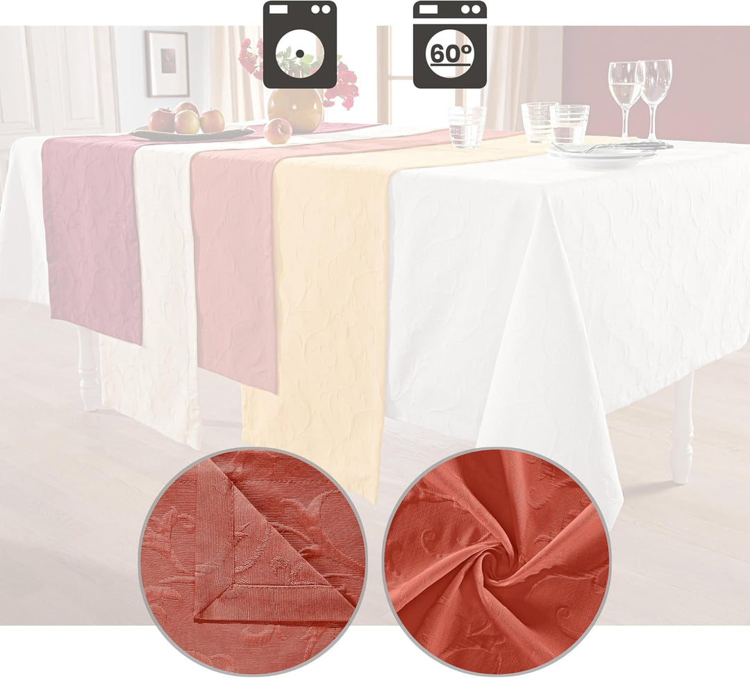 Erwin Müller Mitteldecke"Düsseldorf" bügelfrei terra Grösse 130x130 cm