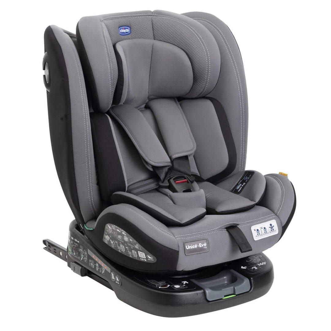 Chicco Unico Evo I-Size, Autositz 0-36 Kg, homologiert ECE R129/03, Isofix 360° drehbar und neigbar,