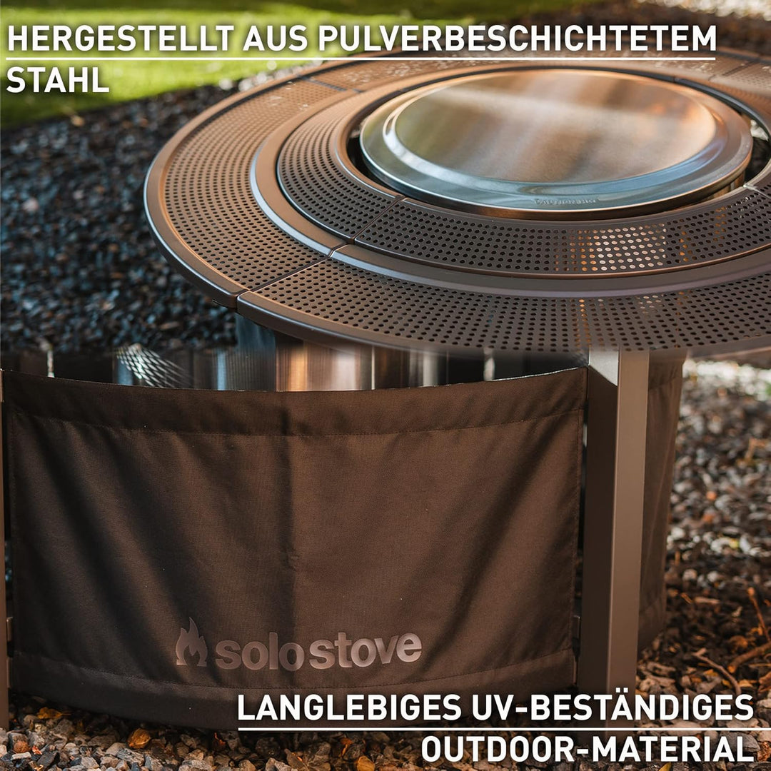 Solo Stove Surround Feuerstellentisch mit Hitzeschutz, Klein | Erhöhung und Aufbewahrung für Ranger