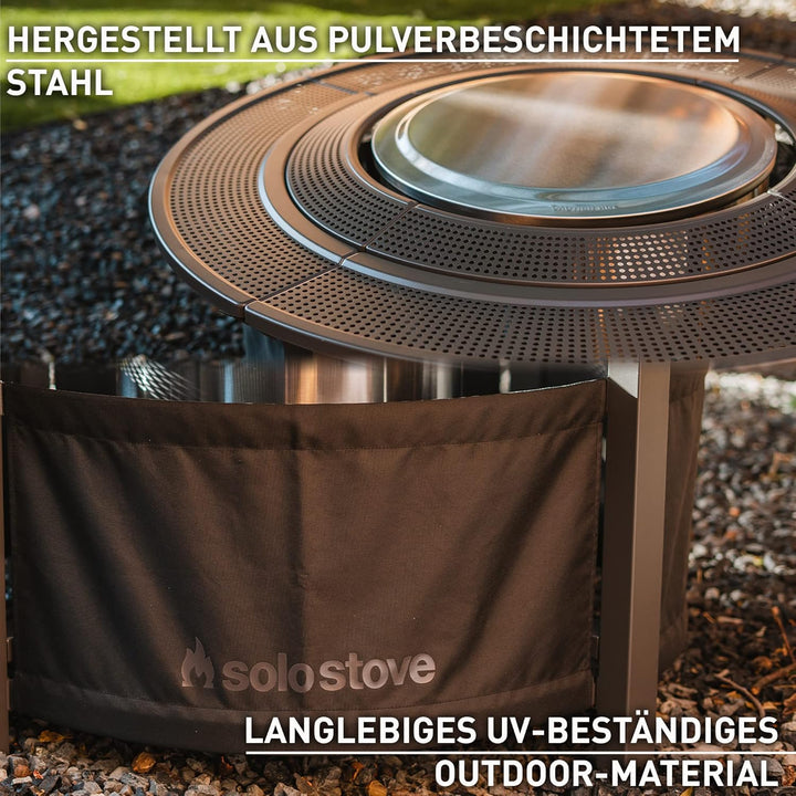 Solo Stove Surround Feuerstellentisch mit Hitzeschutz, Klein | Erhöhung und Aufbewahrung für Ranger