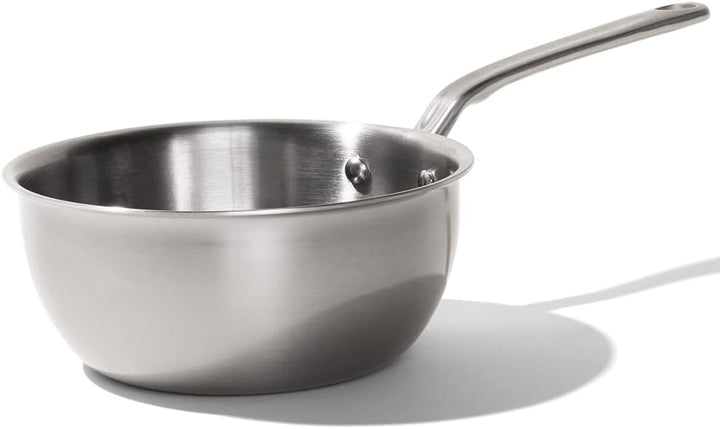 Made In Cookware – Saucier-Pfanne aus Edelstahl, 1,89 l – 5-lagige Edelstahlbeschichtung – Professio