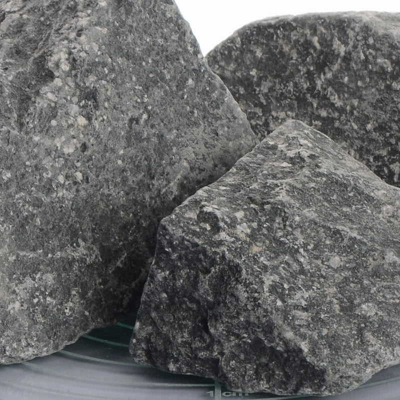 Deutsche Diabas Saunasteine 25 kg 5-8 cm, 5-11 cm oder 8-12 cm, hochwertige Aufgusssteine für den Sa