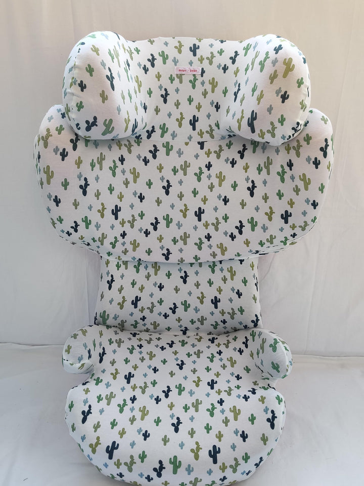 moon-bebe Bezug kompatibel mit Cybex Solution Q2 Fix, Weiss, weiss