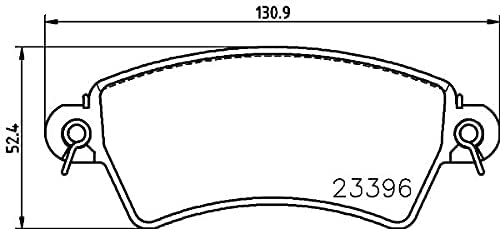 HELLA PAGID 8DB 355 019-341 Bremsbelagsatz - T9096 - Dicke/Stärke: 18mm - Bremssystem: Bosch - nicht