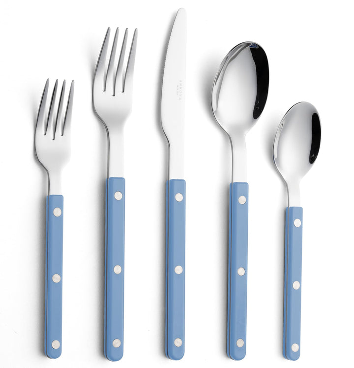 ANNOVA Besteckset, Retro/Nieten-Farbenfrohes Edelstahl-Geschirr Küchenbesteckset, enthält Tischmesse