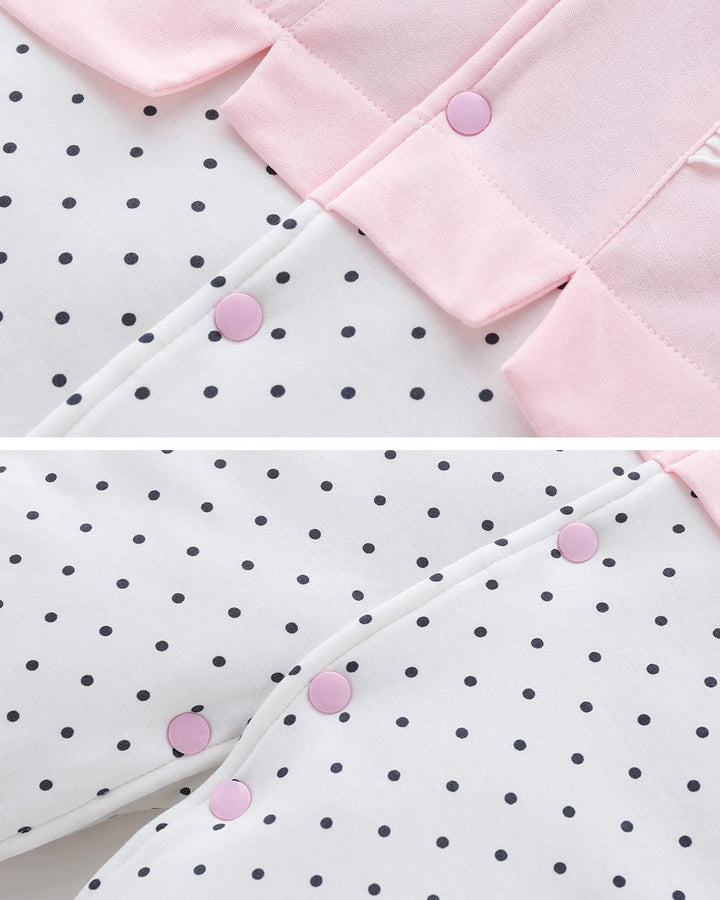 Baby Mädchen Strampler Winter Schneeanzug mit Kapuze Overall Baumwolle Abnehmbarer Hut Outfits Langa