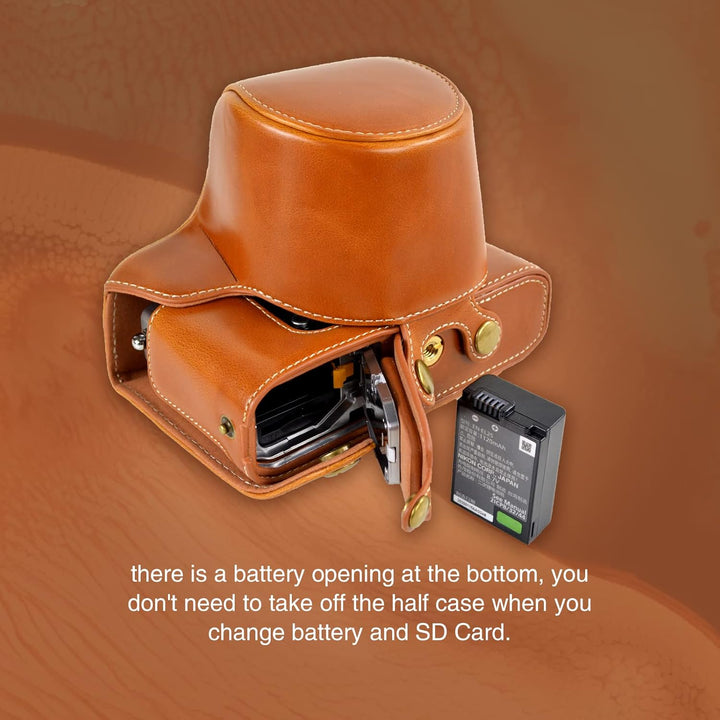 Z fc Zfc Kameratasche Rieibi PU Leder Tasche mit Gurt für Nikon Z fc 28mm f/2.8 SE, 16-50mm f/3.5-6.