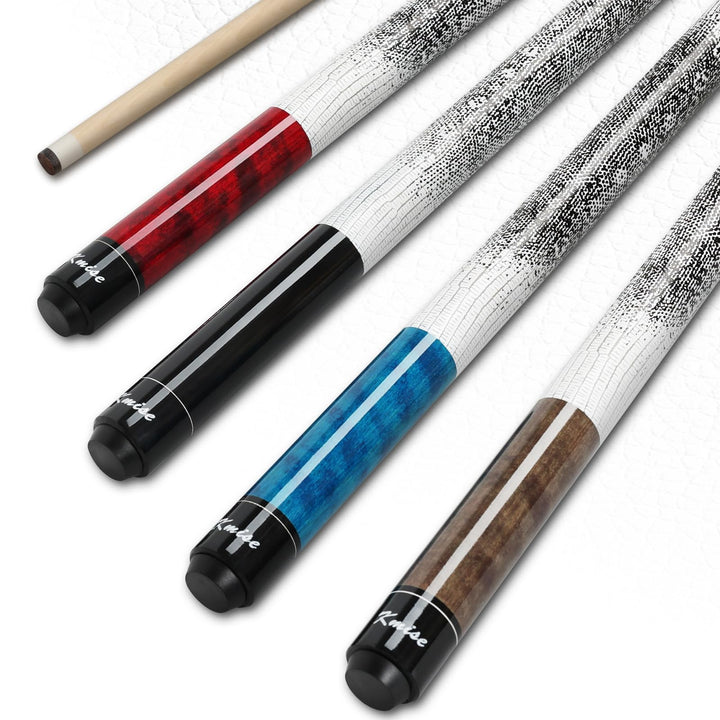 Kmise Professioneller Billardqueue mit geringer Ablenkung, 147 cm, kanadisches Hartahornholz, 13 mm