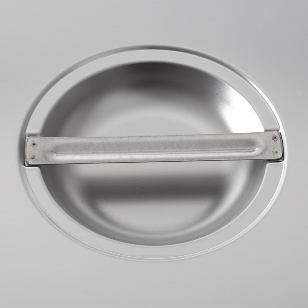 Deckel für GN Behälter 1/1 aus Edelstahl - mit Aussparung für Fallgriffe