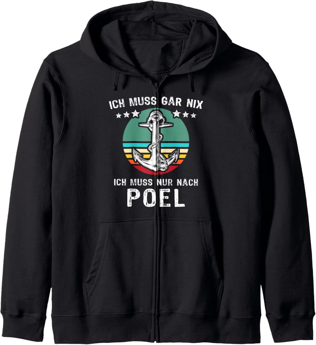Poel Souvenir Ostseeurlaub Sprüche Insel Poel Kapuzenjacke