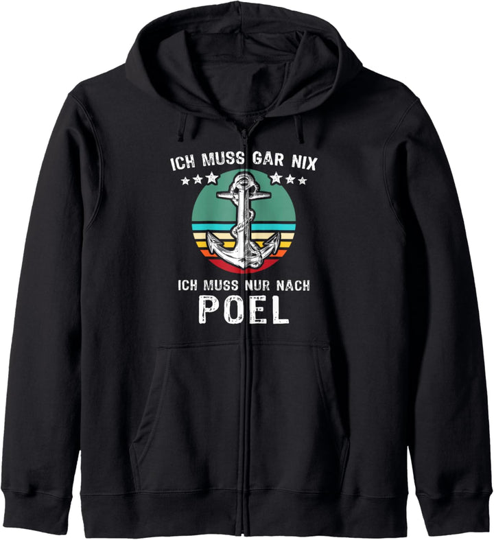 Poel Souvenir Ostseeurlaub Sprüche Insel Poel Kapuzenjacke