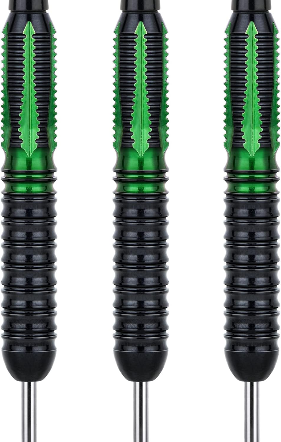 Grebarley Dartpfeile mit Metallspitze,12 Stück Profi Steeldarts 18 Aluminium Schaft mit 9 Flights 20