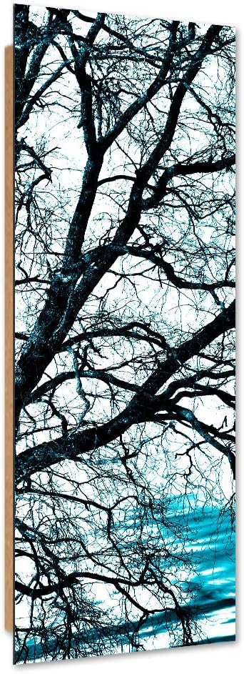 Feeby Wanddeko Baum Bild Kunstdruck modern Natur Blau 30x90 cm M14619 30x90 cm, M14619 30x90 cm