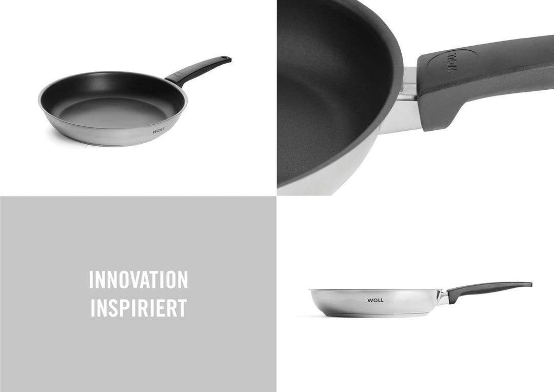 Woll Concept Bratpfanne - Induktiv -, Ø 28 cm, 5 cm hoch, Geeignet für alle Herdarten, Edelstahl, ba