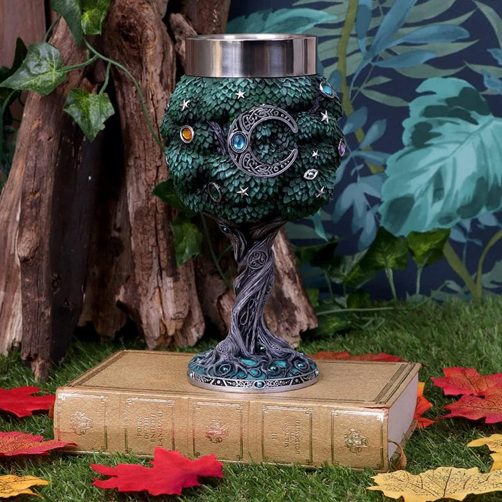Nemesis Now Exclusive Tree of Life Nature Weinglas, grün, 1 Stück (1 Stück)