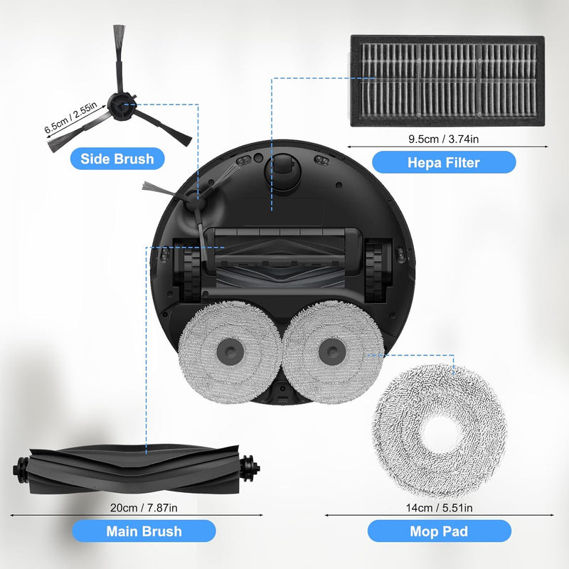 Zubehörset für Dreame L10s Pro Ultra Heat / X30 Ultra / L10s Ultra Gen 2 /Mova E30 UltraRoboterstaub