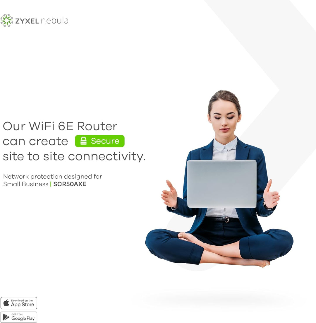 Zyxel Secure Cloud-Managed Router/Firewall mit AXE5400 Tri-Band WiFi Abonnementfreie Netzwerksicherh