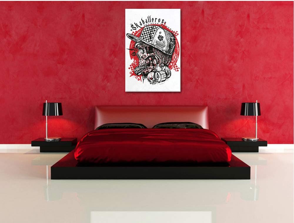Skabarellos white Leinwandbild Bild auf Leinwand, XXL riesige Bilder fertig gerahmt mit Keilrahmen,