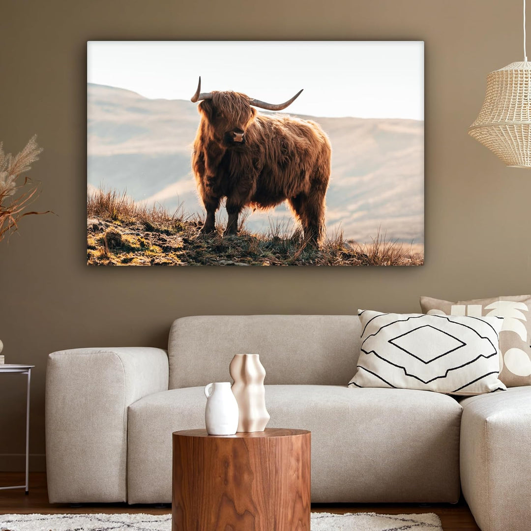 MuchoWow© Leinwandbild Gross 120x80 cm XXL Dekoration Wohnzimmer Bilder Aufhängen Wall Decoration Li