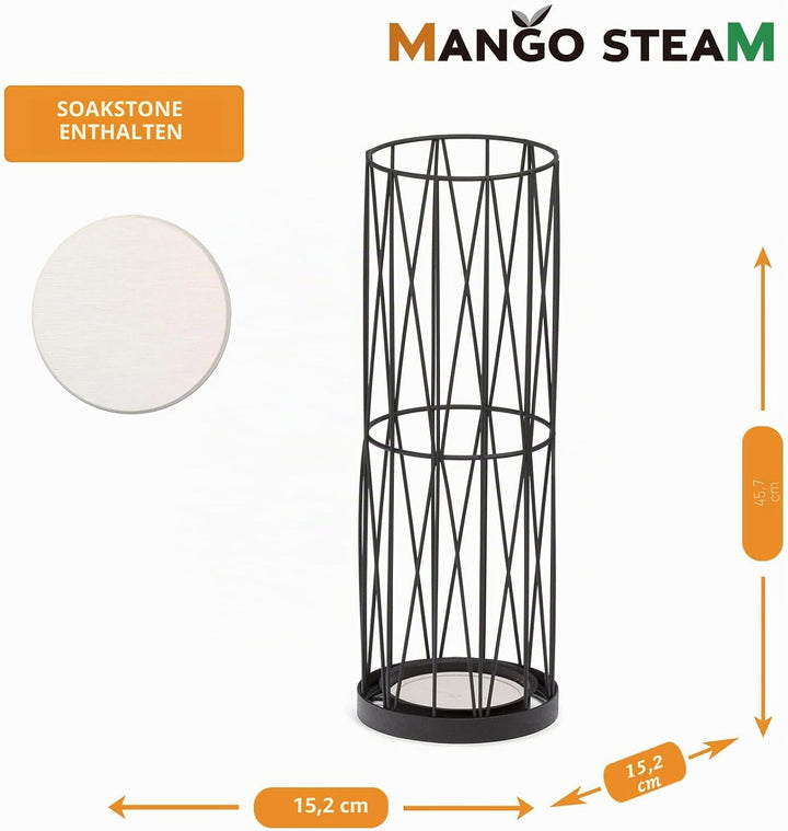 Mango Steam Pluvian Soakstone Schirmhalter, (Schwarz) / (MEHRWEG) Regular Schwarz, Regular Schwarz