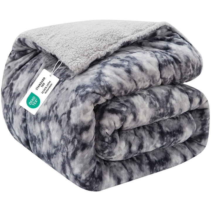 CHOSHOME Kuscheldecke Flauschig 220x240CM Kuscheldecke Warm Sherpa Decke Kunstfelldecke Dicke Warm D