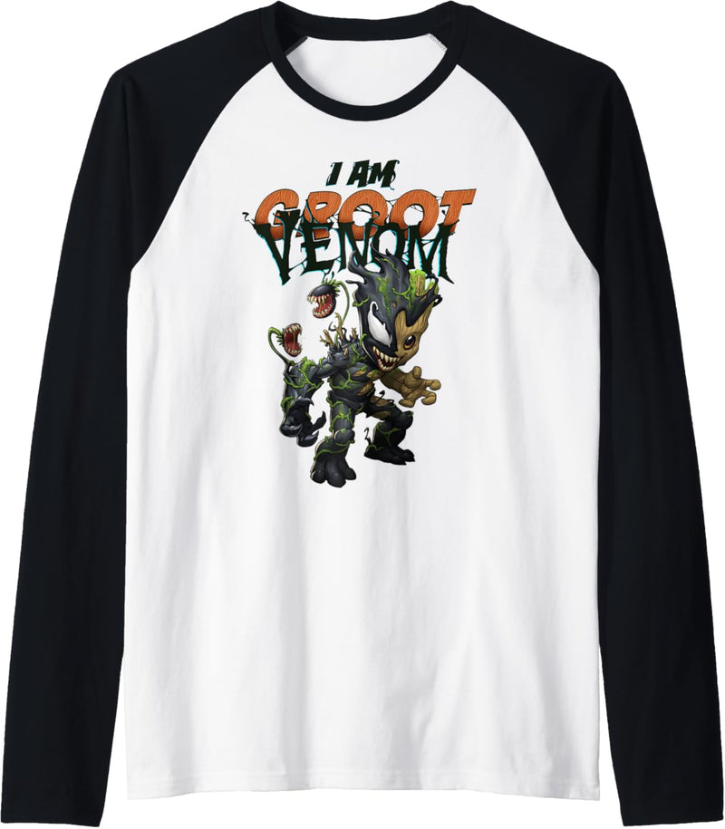 Marvel I Am Groot Venom Portrait Raglan