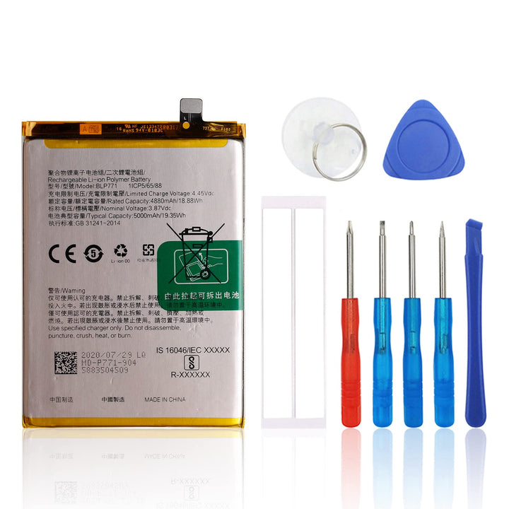 SwarKing Ersatz Akku Kompatibel mit realme 6i BLP771 with Toolkit