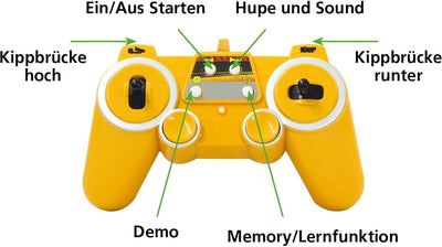 Baustellenfahrzeug ferngesteuert OFFIZIELL LIZENZIERT RC 1:20 (2.4 GHz) Spielzeug Modell Fahrzeug (M