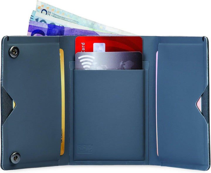Pacsafe RFIDsafe Tec Slim Geldbörse Trifold, navy (blau) - PAC10625_2_Bleu Marin/606, Navy