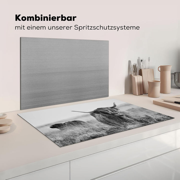 KitchenYeah© Herdabdeckplatte Einteilig Ceranfeld Abdeckplatte Küche Deko Ceranfeldabdeckung Herdabd