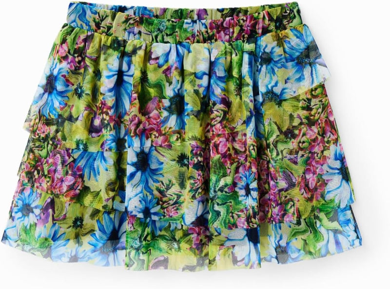 Desigual Mädchen Skirt 6 Jahre Grün, 6 Jahre Grün