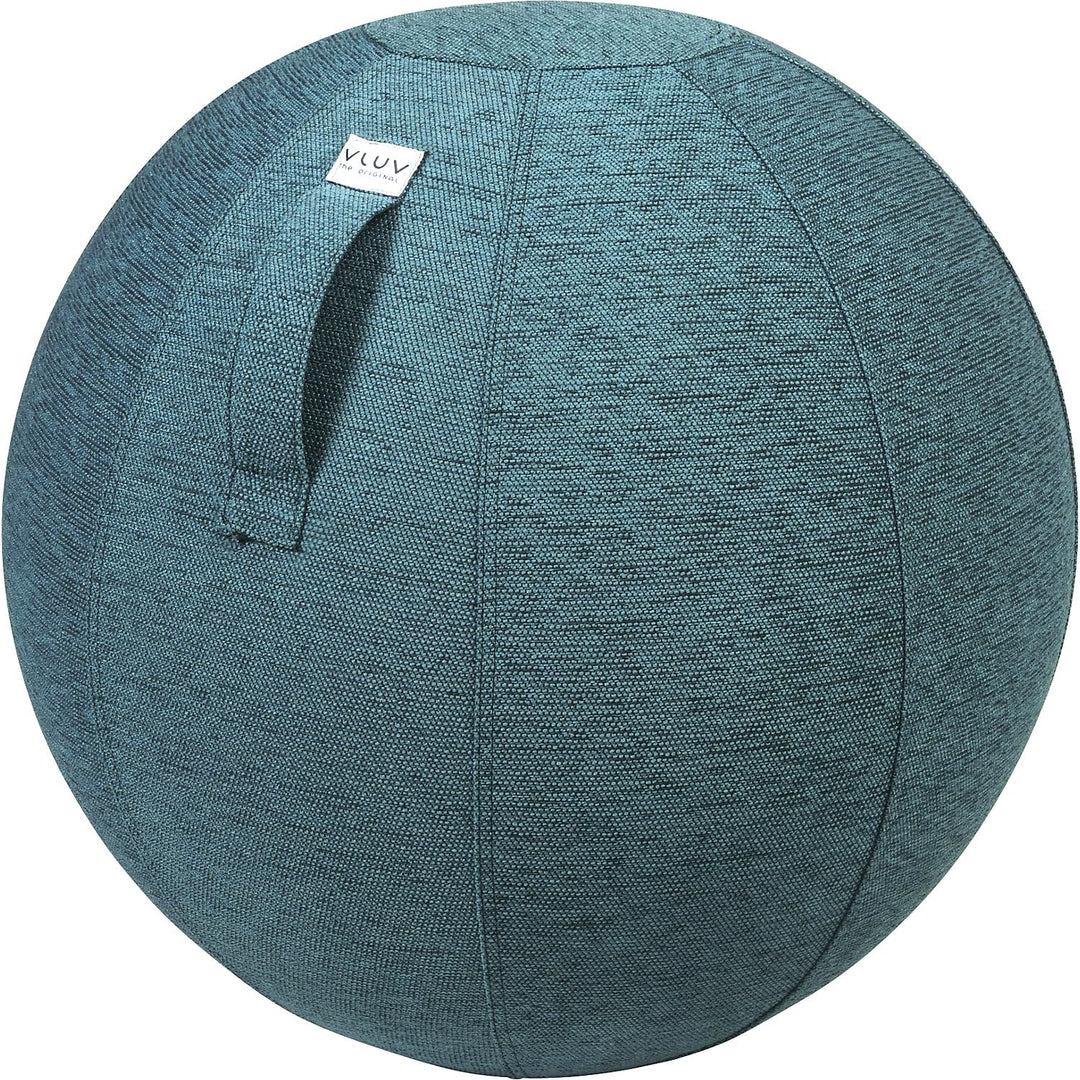 VLUV® BOL STOV Sitzball Büro Ergonomisch [Atmungsaktiv mit Tragegriff und Wegrollschutz] Waschbarer