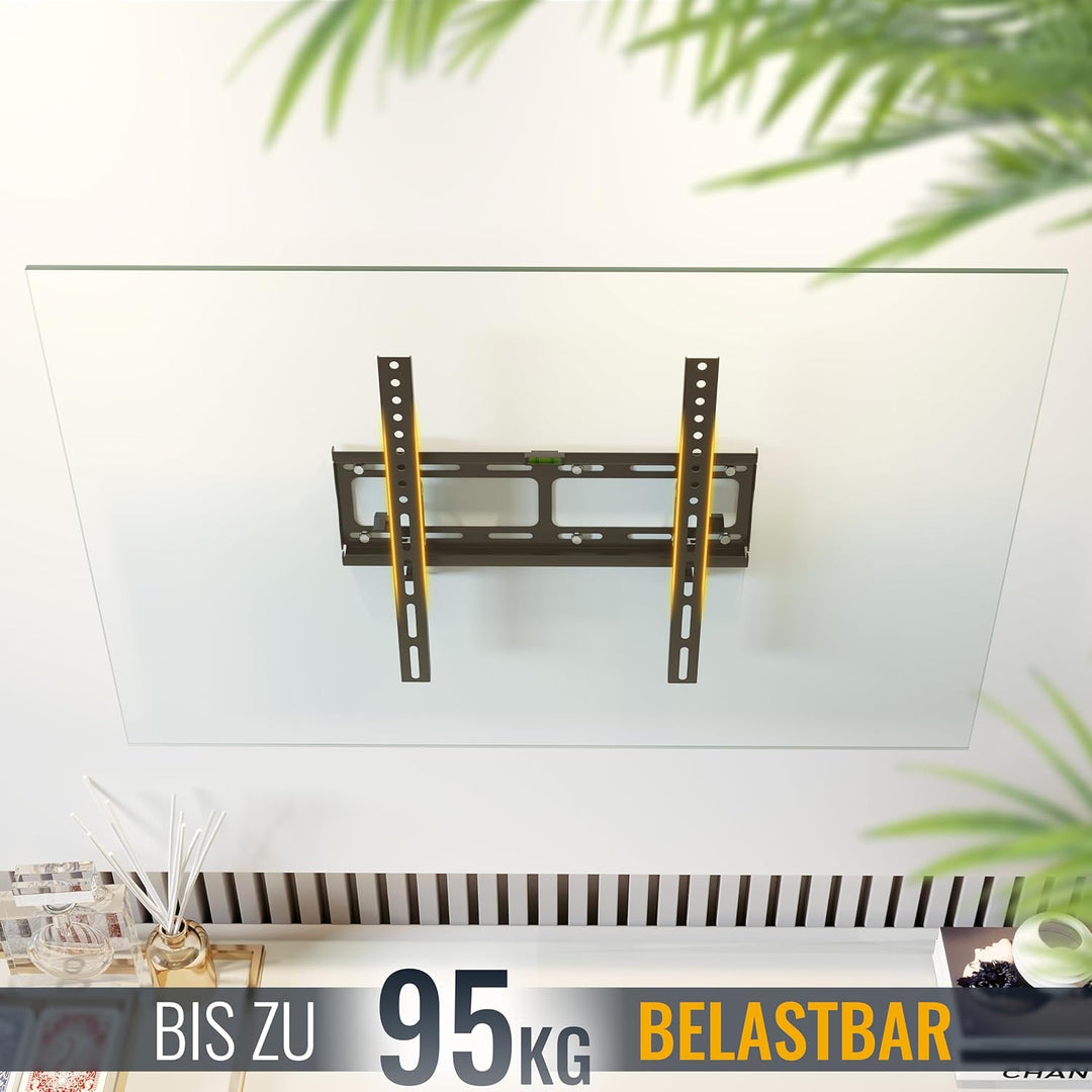 RICOO TV Wandhalterung Fernseher Halterung Neigbar Flach Ultra Slim für 32-65 Zoll R09 RICOO Wandhal