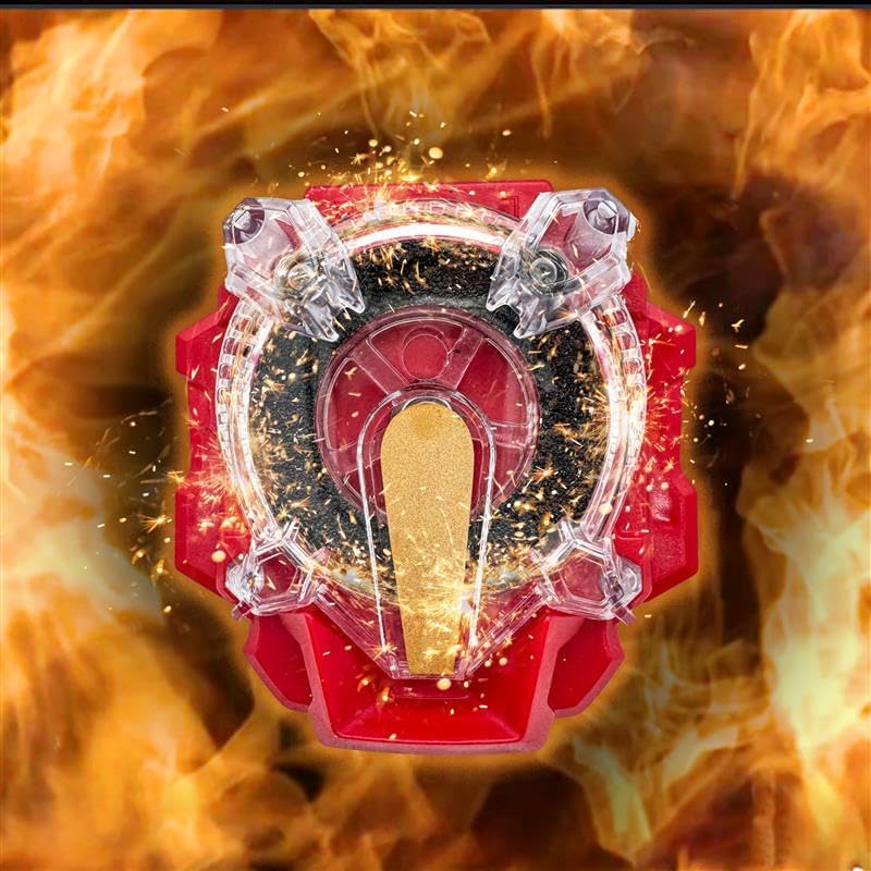 12er Bey Kampfkreisel mit Kasten Metal Fusion Blade Kreisel Set, mit Ton- und Lichtgriff Funke Launc