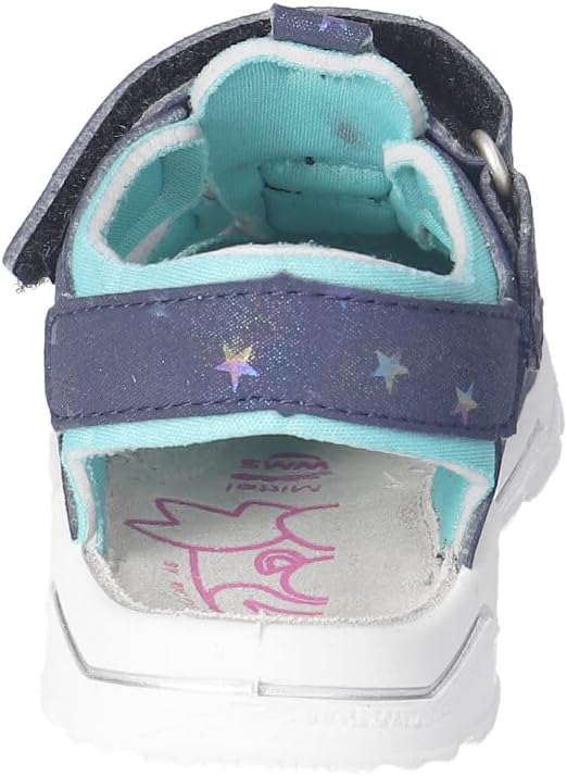 RICOSTA Mädchen und Jungen Sandalen Gery, Kinder Lauflernschuhe, Weite: MITTEL, waschbar 24 EU Blau